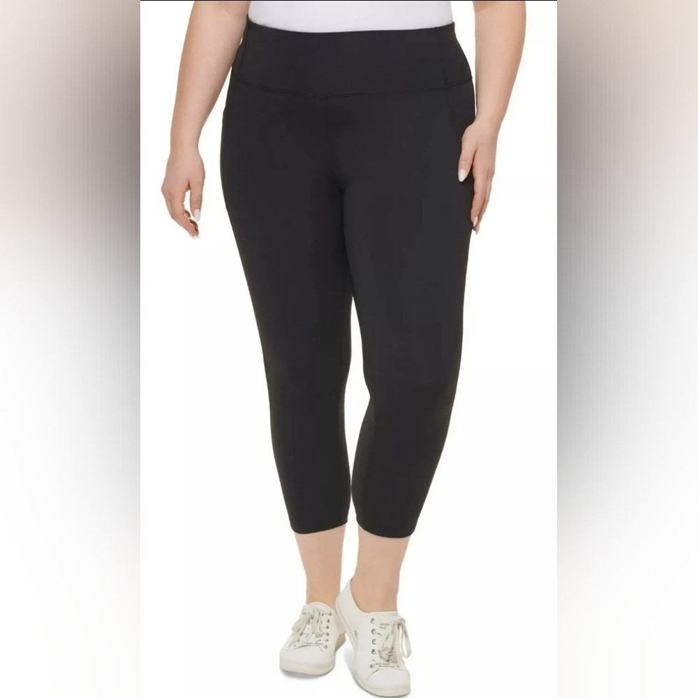 NEW Calvin Klein Performance High Waist Ankle Length Legging XXL w Keyhole NWT
